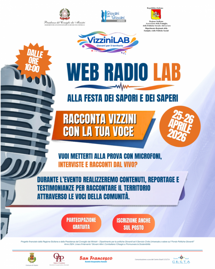 Web Radio Lab alla Festa dei Sapori e dei Saperi: racconta Vizzini con la tua voce